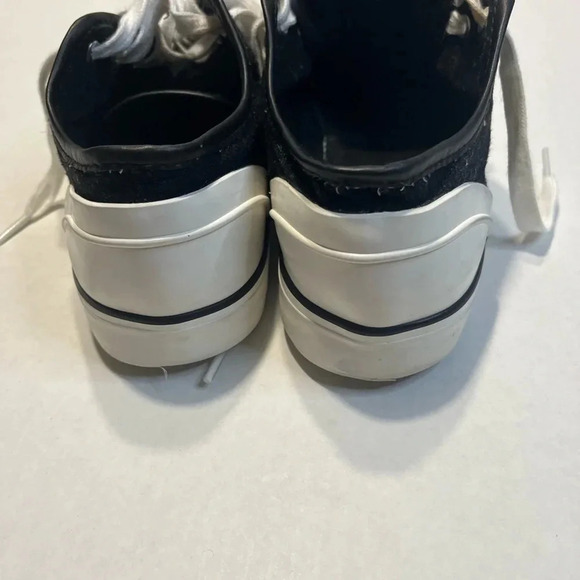 Justfab All Chill Canvas Black and White Sneakers. Good condition almost new. - Picture 7 of 11